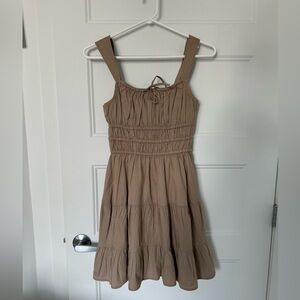 Sunday Best Martine Poplin Dress in taupe